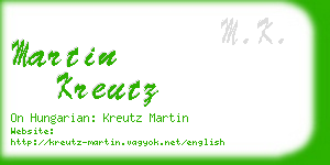 martin kreutz business card